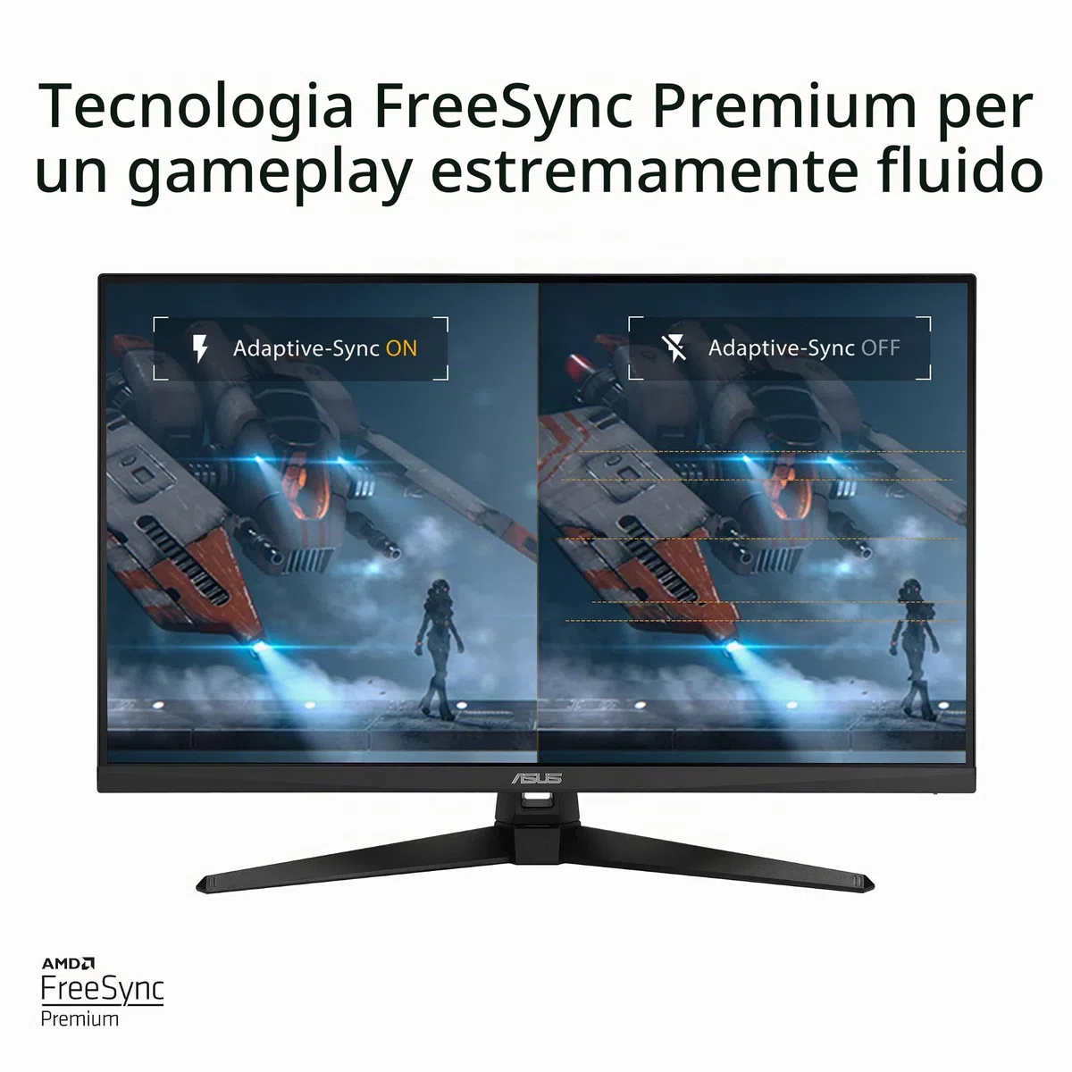 ASUS TUF GAMING VG32AQA1A, Monitor Gaming da 32” WQHD, Nero