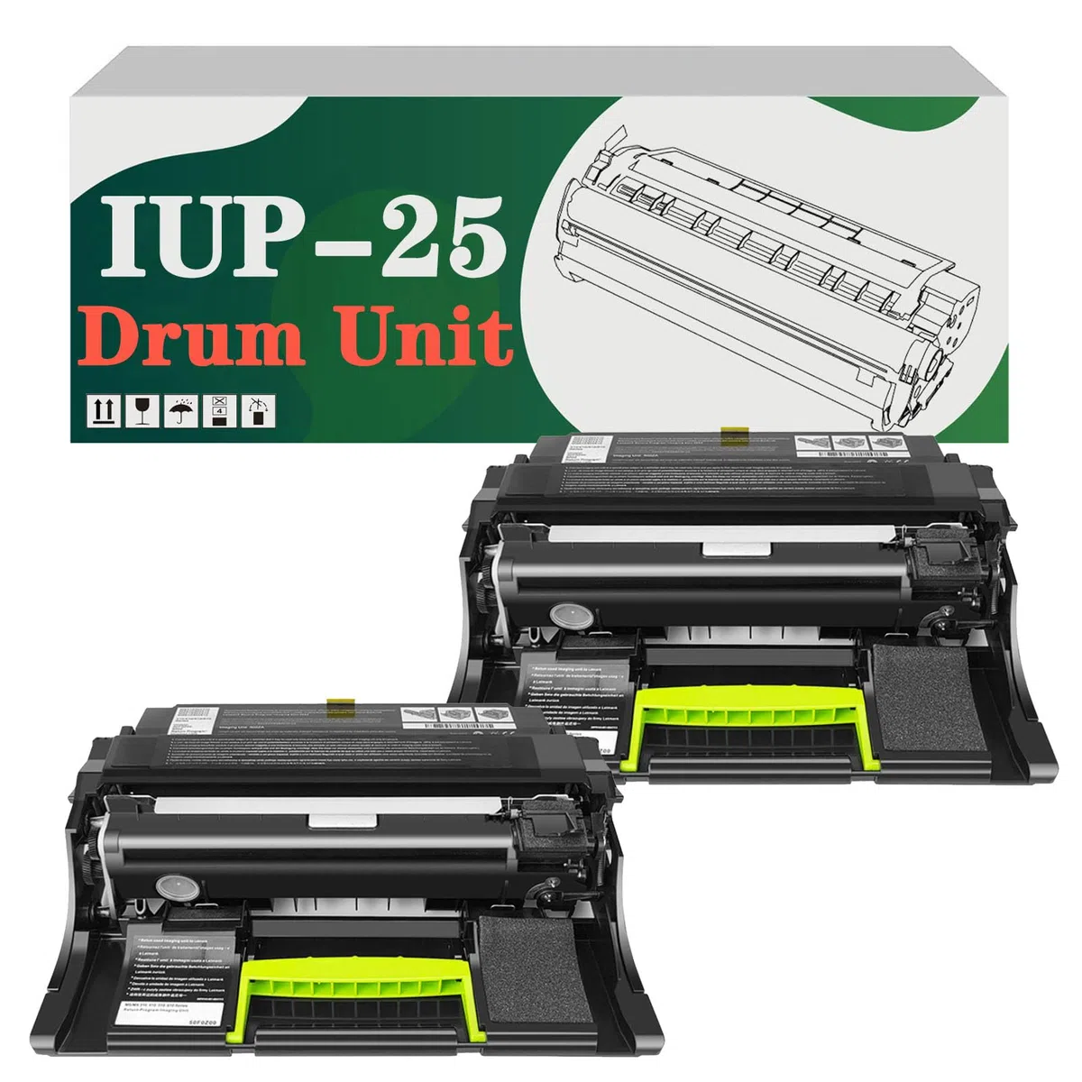Unità Tamburo IUP-25 IUP25 con Resa di 60.000 Pagine Compatibile Per Konica Minolta 3602P, 3622, 4402P, 4422, 4702P 2 pack