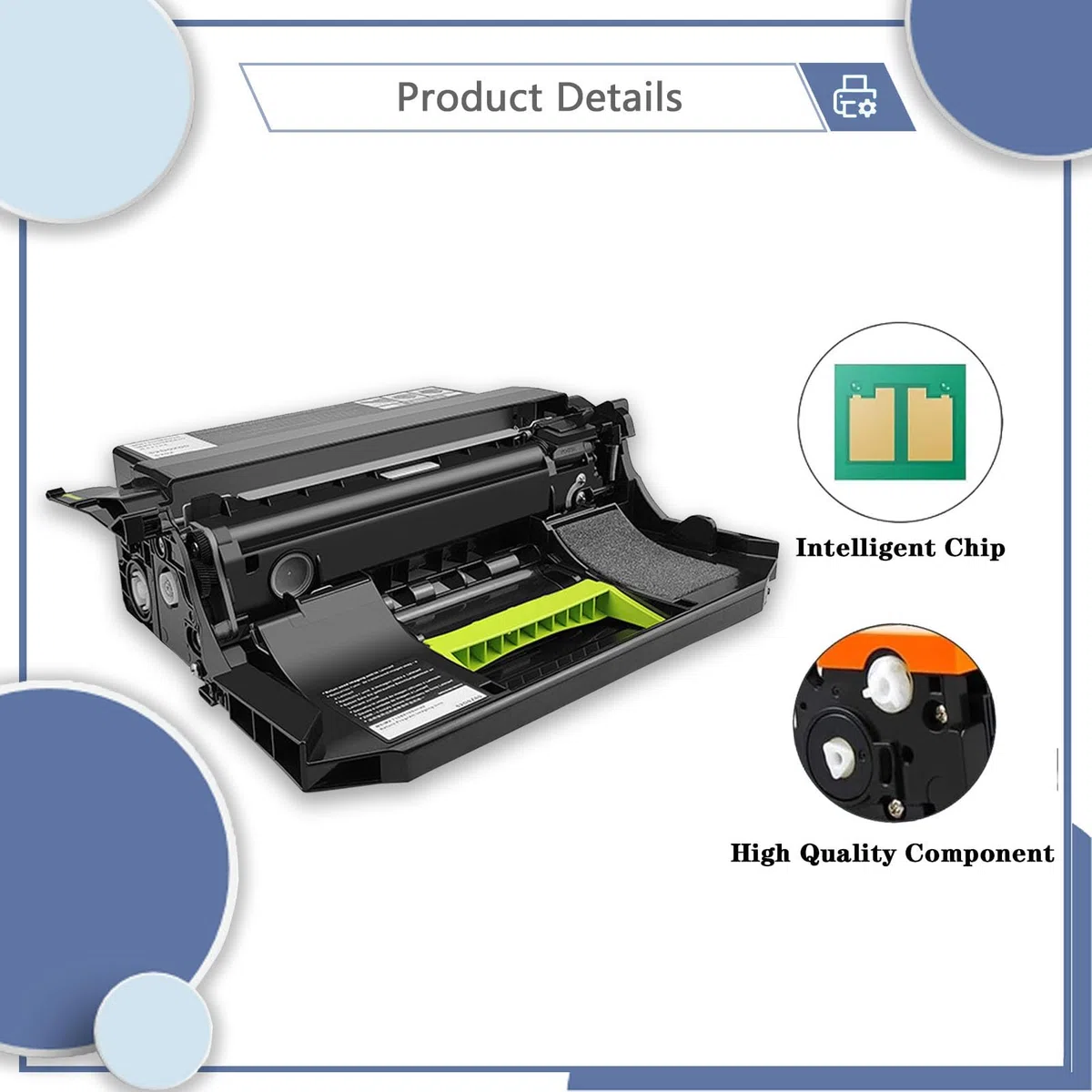 Unità Tamburo IUP-25 IUP25 con Resa di 60.000 Pagine Compatibile Per Konica Minolta 3602P, 3622, 4402P, 4422, 4702P 2 pack