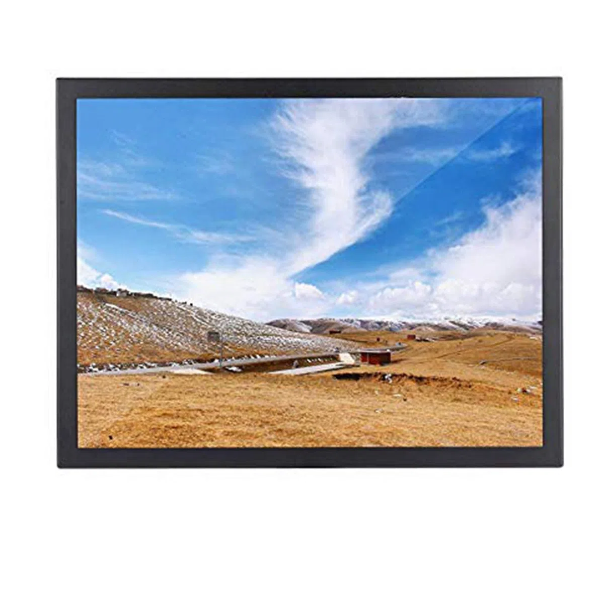 Monitor da 15 pollici, display 4: 3 1024 x 768 full HD, schermo TFT, supporta VGA/HDMI/AV/BNC per PC/TV/CCTV/fotocamera/sicurezza/computer(nero)