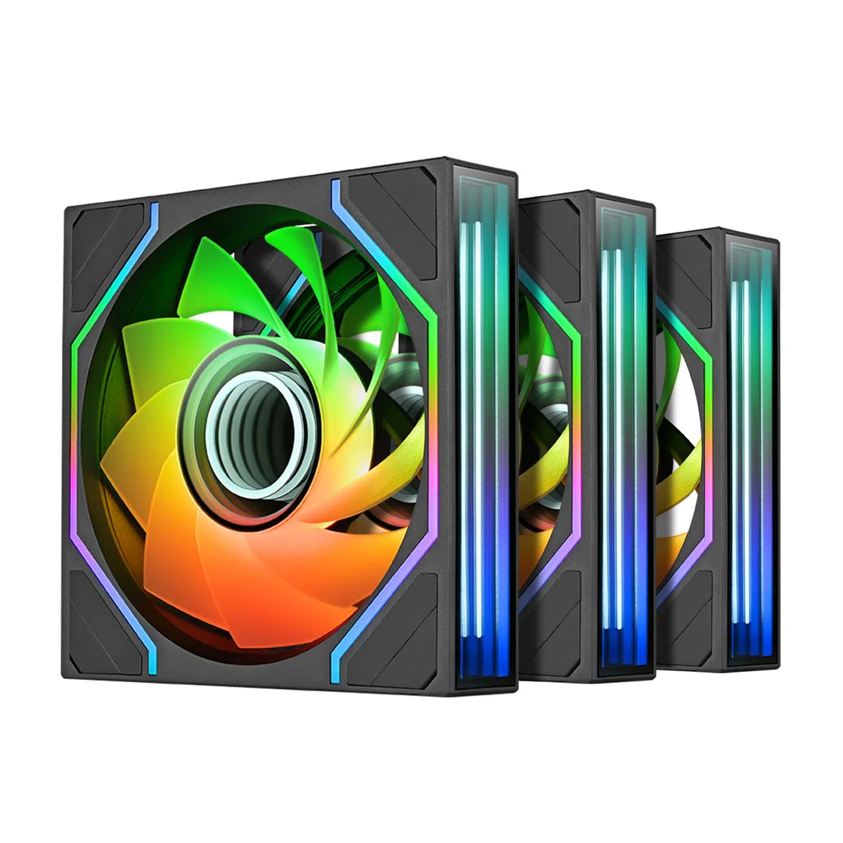 Thermaltake SWAFAN 120 EX Infinity ARGB; Hub e telaio specchio infinito; 120 mm x 28 mm; 500~2000 giri/min; MagForce 2.0; lame intercambiabili; sincronizzazione scheda madre 5 V a 3 pin