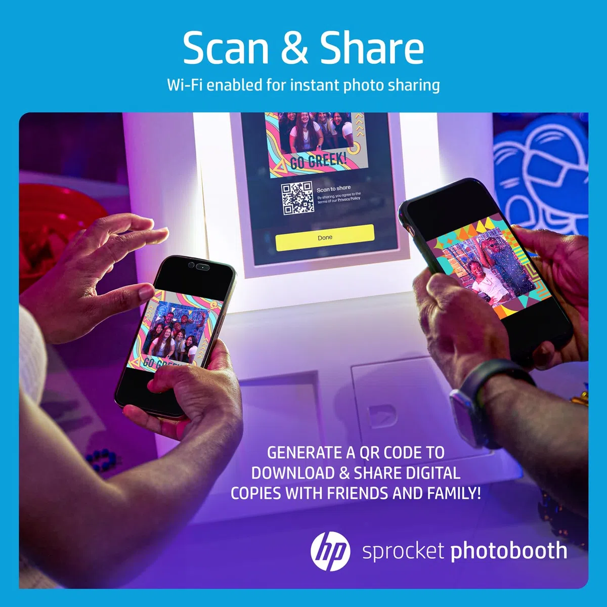 HP Sprocket Cabina fotografica Stampante fotografica istantanea a colori (bianca) + Carta Zink (100 fogli) + Tappeto rosso (1).