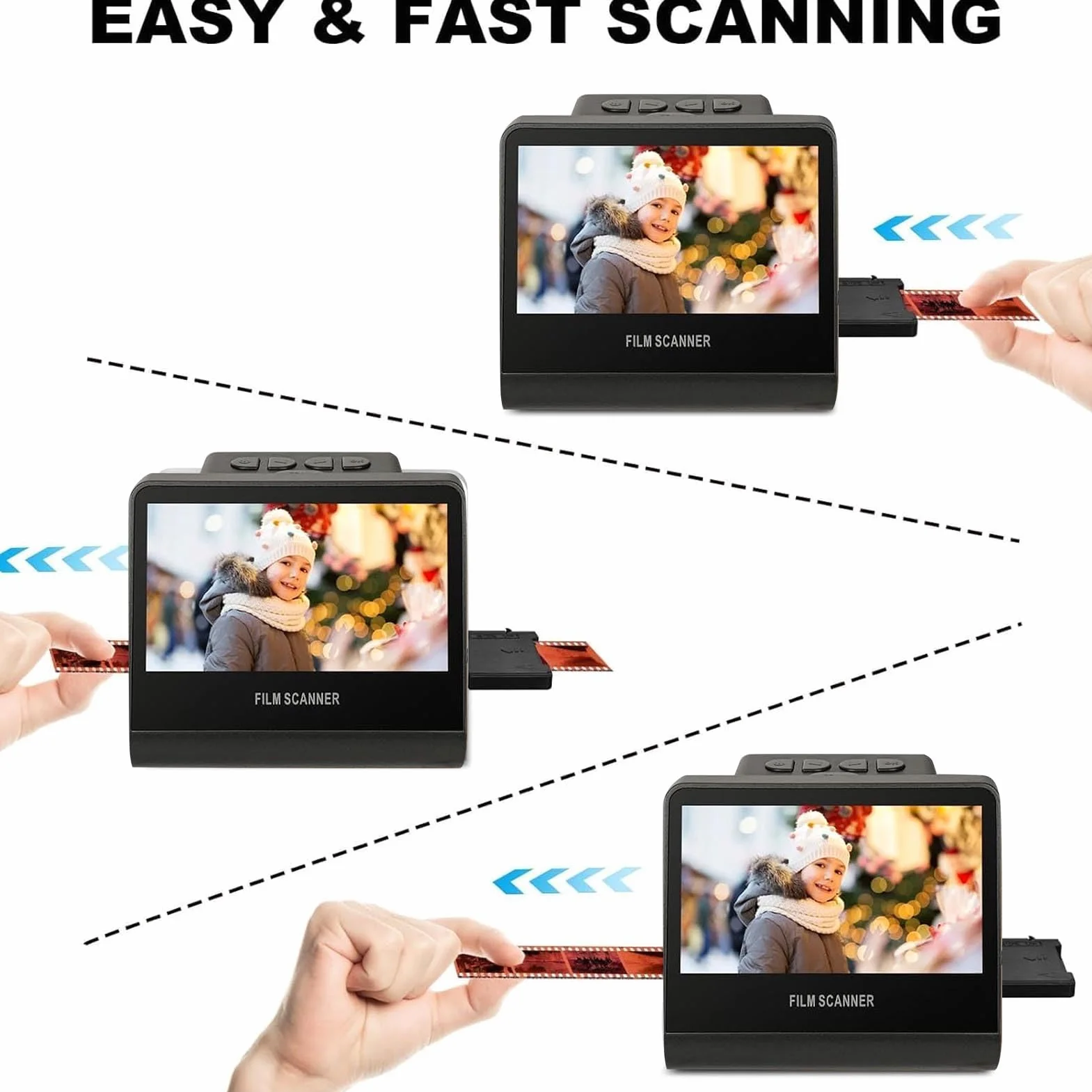 Scanner per Pellicole da 22 MP con Schermo LCD da 5 Pollici e