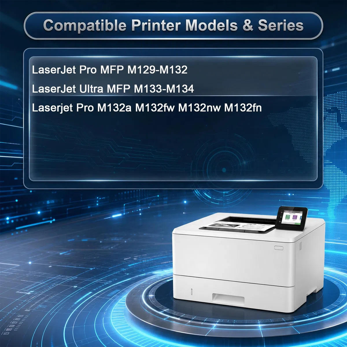 Cartuccia toner M207-M212 con chip compatibile con HP M207-M212 ad alta resa 2.600 pagine per stampanti LaserJet M207-M212 M207 M212