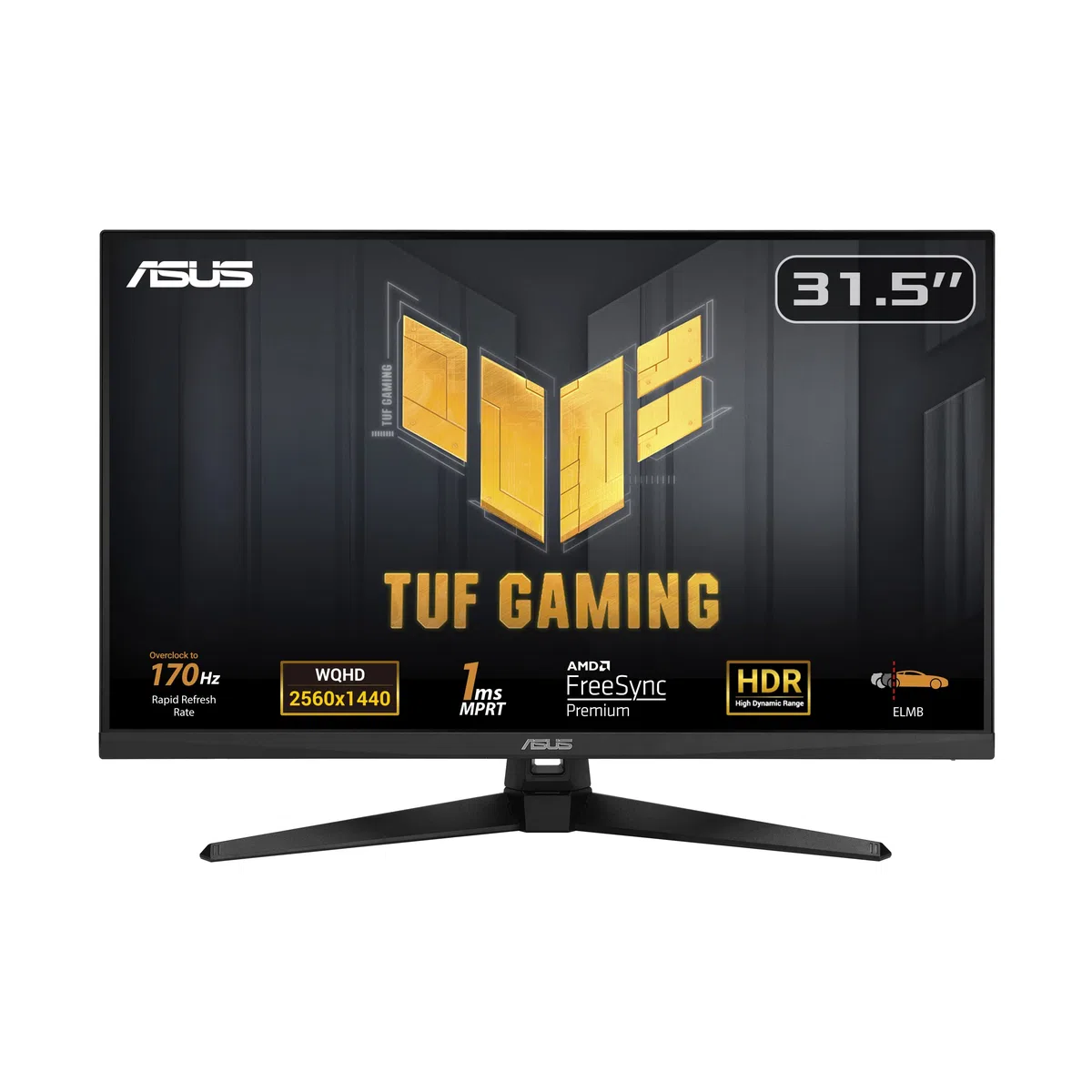 ASUS TUF GAMING VG32AQA1A, Monitor Gaming da 32” WQHD, Nero