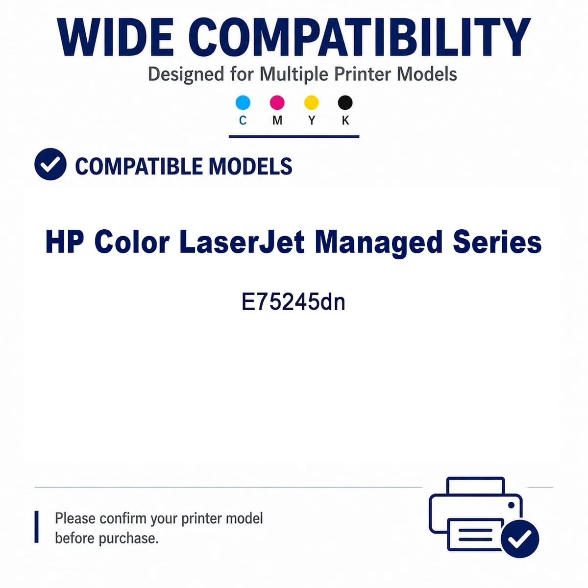 Sostituzione della cartuccia di toner ad alta resa W9020MC per W9020MC W9021MC W9023MC W9022MC, compatibile con HP Color LaserJet Managed E75245dn, con chip