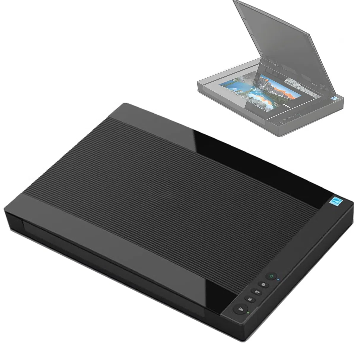 Scanner Piano A3 Grande Formato, Scanner Foto E Documenti 2400 DPI, Scansione Ultra Rapida 8 s Con Coperchio Auto Scan, PDF One Touch Per CAD Artwork Ufficio E Biblioteca
