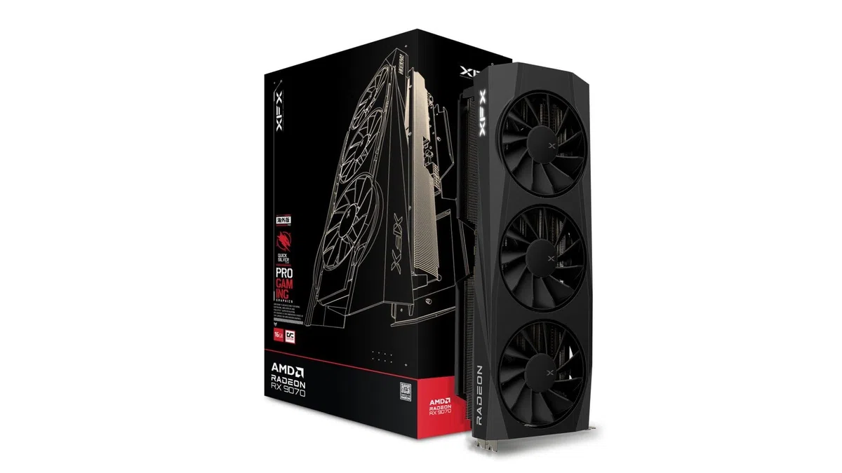 XFX Quicksilver AMD Radeon RX 9070 OC Gaming Edition con 16 GB di GDDR6 HDMI 3xDP, AMD RDNA 4 (RX-97QICKBB9)