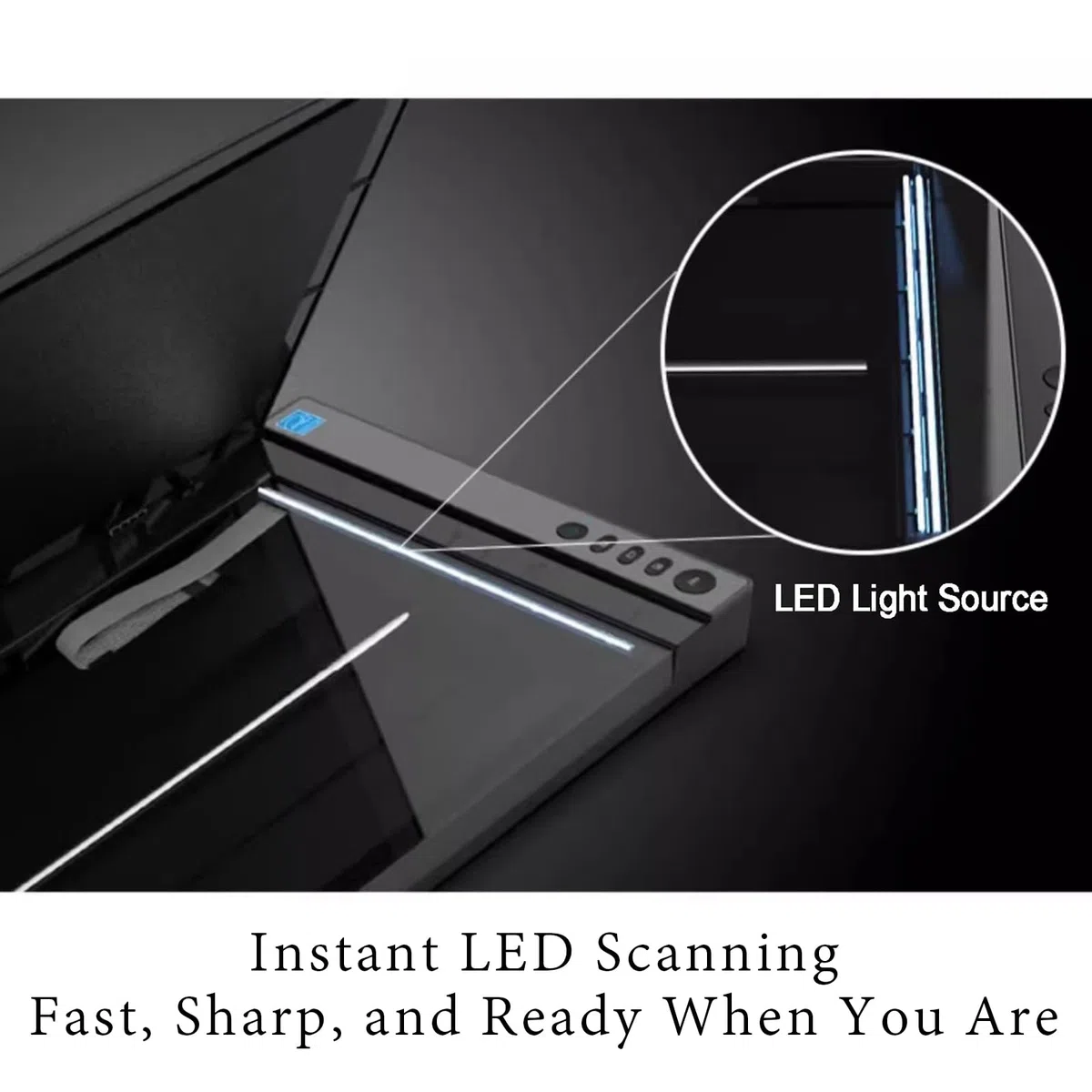 Scanner Piano A3 Grande Formato, Scanner Foto E Documenti 2400 DPI, Scansione Ultra Rapida 8 s Con Coperchio Auto Scan, PDF One Touch Per CAD Artwork Ufficio E Biblioteca